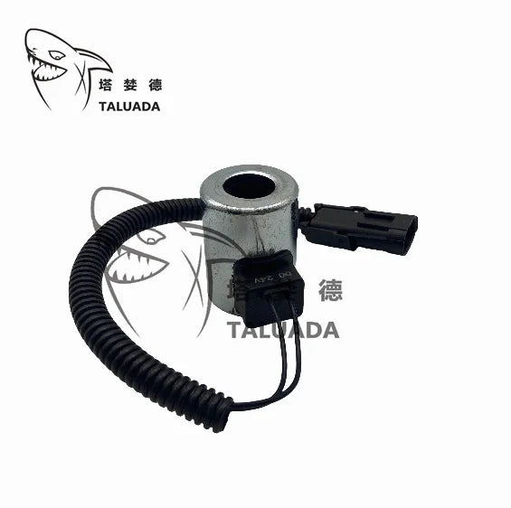 TALUADA Hydraulic Pump Accessories XE80 XE135 XE150 XE215C Sany SY215 19*49mm Pilot Safety Lock Solenoid Valve Coil 27667400