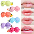 Manufacturing Eco-Friendly Organic Fruit Flavor Lip Balm Round Ball Shape Moisturizing and Hydrating Vegan Lips Repair Balm