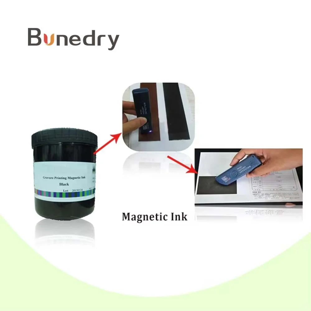 Magnetic Ink Security Screen Printing Ink Colorless to Color Blue for Customizable Anti-counterfeiting Files Card Document