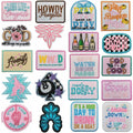 Wholesale Western Cowboys Cowgirl Embroidery Iron on Patches Embroidered Fabric Patches for Trucker Hat Clothing Bags