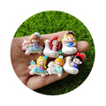 Kawaii Cartoon Princess Flat Back Resin Scrapbooking Accessories Girl Resin Cabochons Hair Embellishments