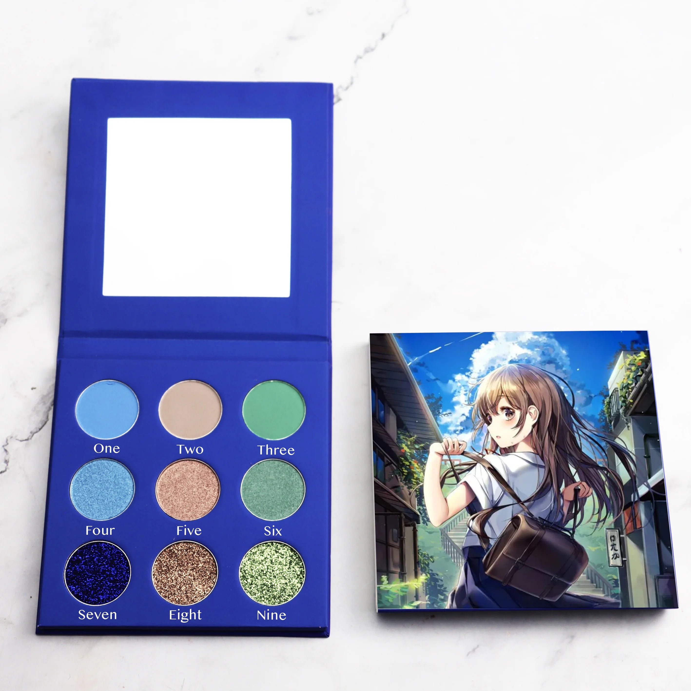 Wholesale Square Cardboard Eyeshadow Palette Empty Makeup DIY Eyeshadow Palette