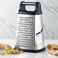 9 Inch 4 Sided Stainless Steel Box Vegetable Grater with Storage Container