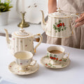 Fine Home Dining Room English Style Vintage Ceramic Teapot Set Tea Set Porcelain