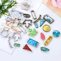 10pcs High Quality Geometric Figure Charm Photo Frame Hollow Glue Pendant Charms DIY Handmade Jewelry Making Findings
