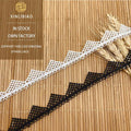 One Side Water Soluble Polyester Lace Trim for Shoe & Bag Sewing Barcode Triangle Accessories