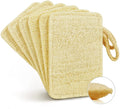 Natural Loofah Kitchen Dish Sponges Scrubber (6Pack) Non-Scratch Scrub Cleaning Sponge Green Eco-Friendly Plant Fiber