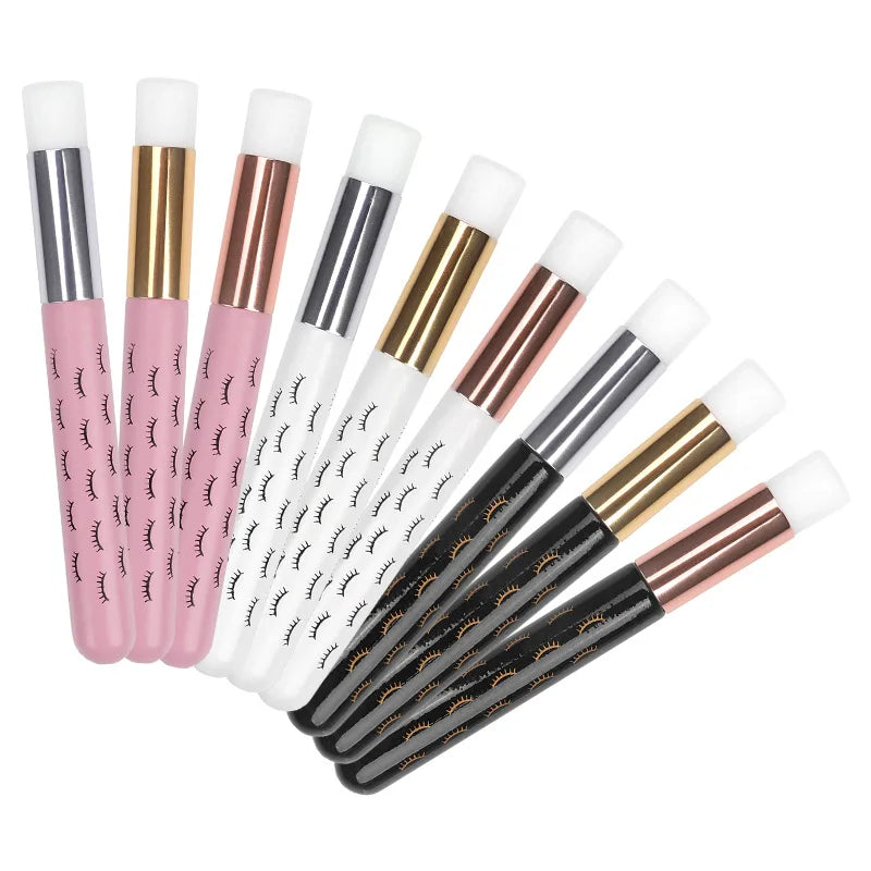 Stock Lash Shampoo Brushes Blackhead Remover Mousse Brush Tool Nose Pore Deep Cleaning Facial Cleaning Brushes