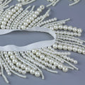 Wholesale Handmade White Pearls Beaded Tassel