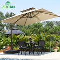 2024 Best Sale 3m Square Garden Umbrella Aluminum Parasol Outdoor Garden Roma Cantilever Patio Umbrellas