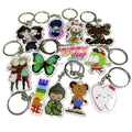 Factory Printing Key Ring Charms Transparent Personalized Eco-friendly Custom Acrylic Keychain with logo