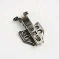 Soft Close Steel Frame Full Arm Cabinet Hinge Fixed Hydraulic Hinge Copper Base Gun Black for Home Furniture Dining Living Room