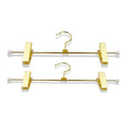 Wholesale Clothing Store Sells Golden Children Woman Metal Pants Hanger