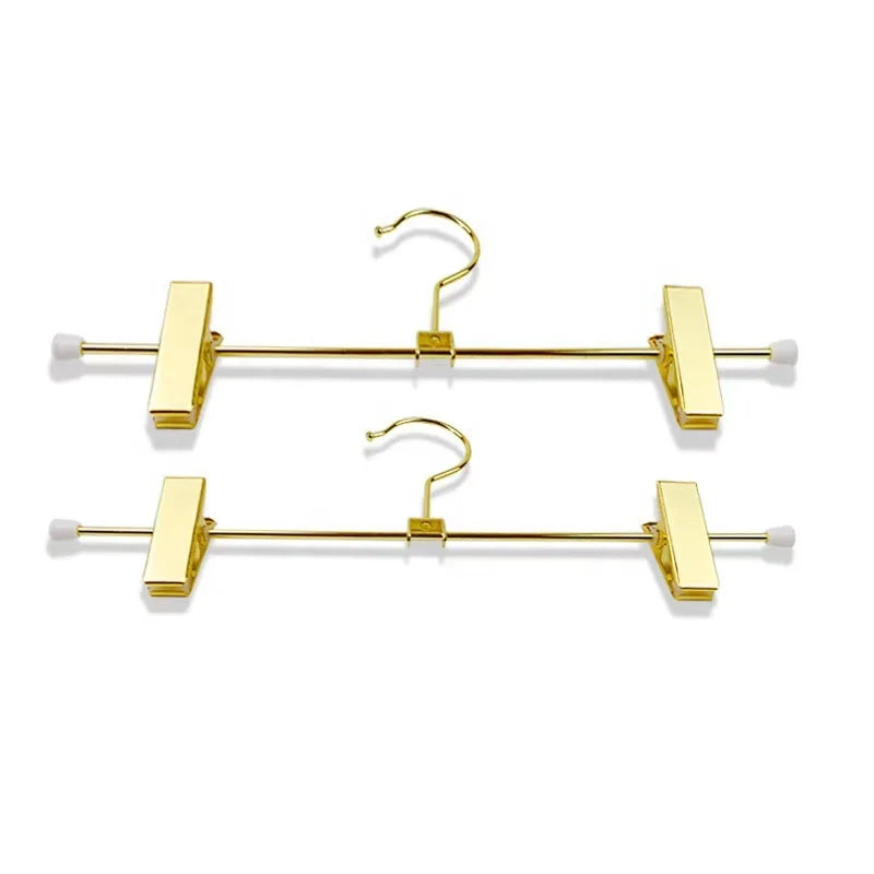 Wholesale Clothing Store Sells Golden Children Woman Metal Pants Hanger