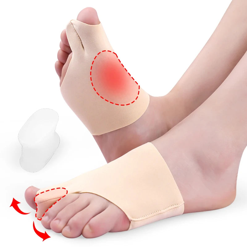 SEBS Gel Pad Toe Separator Big Toe Straightener Foot Support Hallux Valgus Corrector Sleeve Bunion Brace Brand 1 Model 32020147