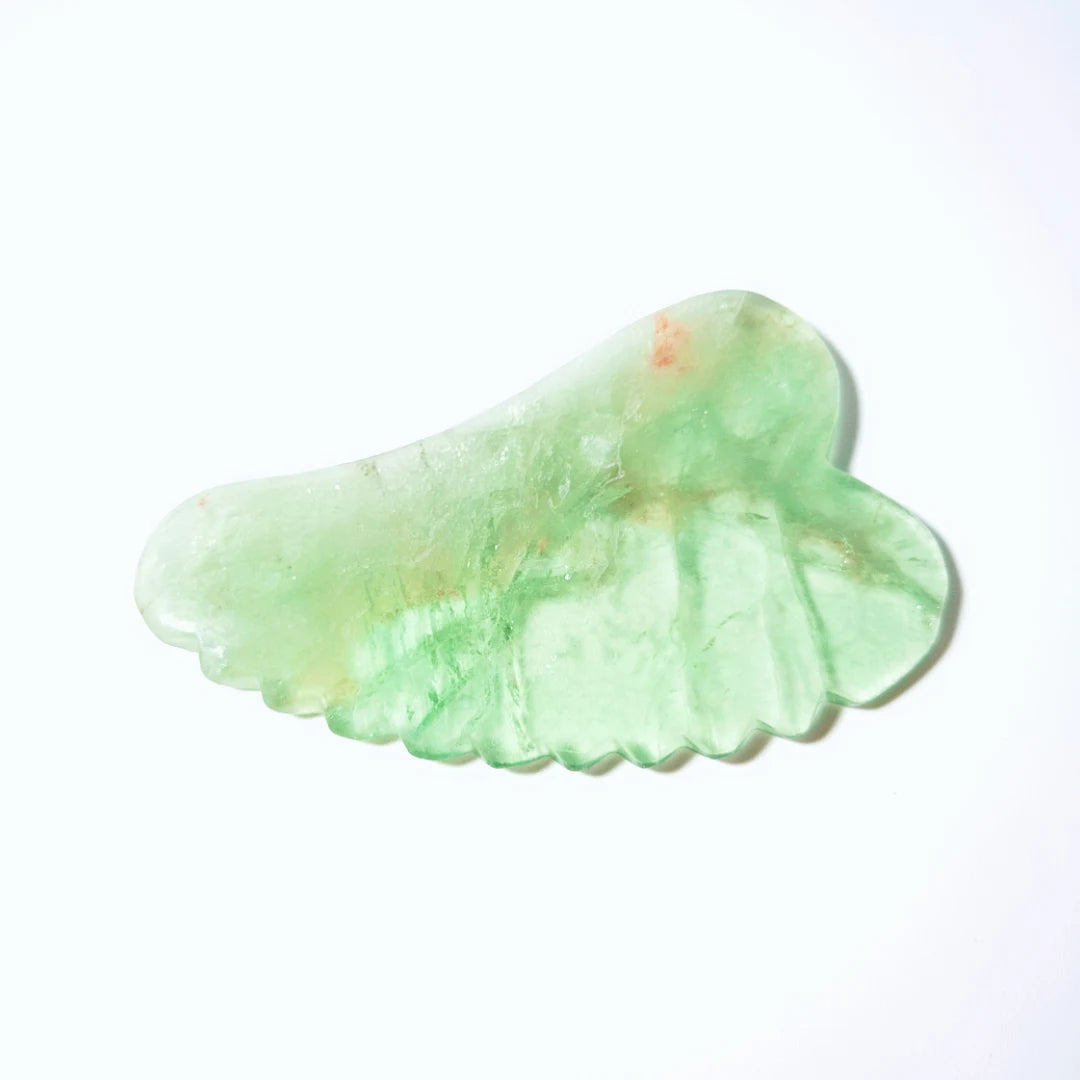 HZ Hot Selling Fluorite Guasha Stone Wrinkle Remover 100% Natural Jade Guasha Scraper