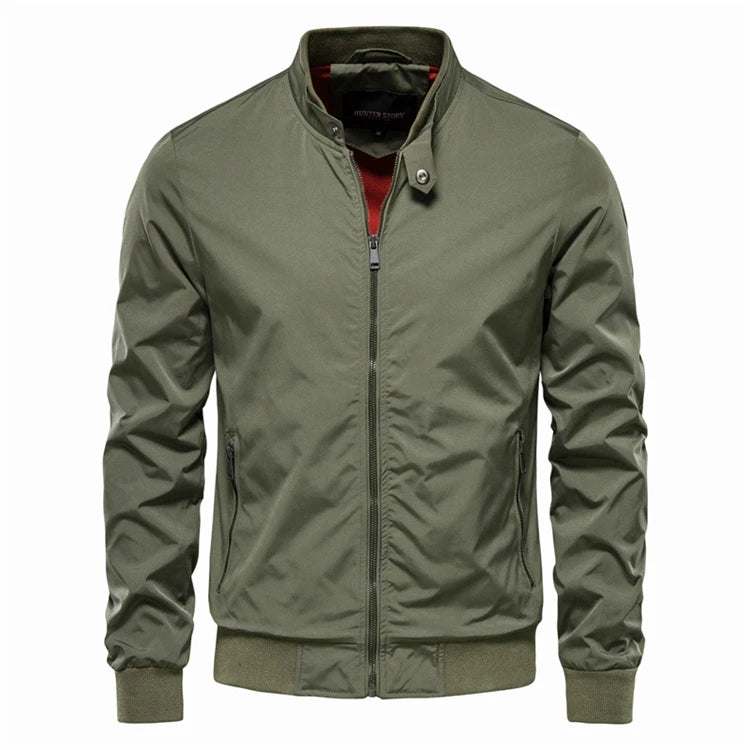 Autumn Stand Collar New Men's Jacket Casual Korean Version of the Coat Fashion Slim Men's Top Coat