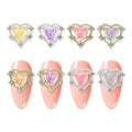 New Valentine Nail Art Rhinestones False Fingernail Heart Shape Manicure Nail Art Decorations