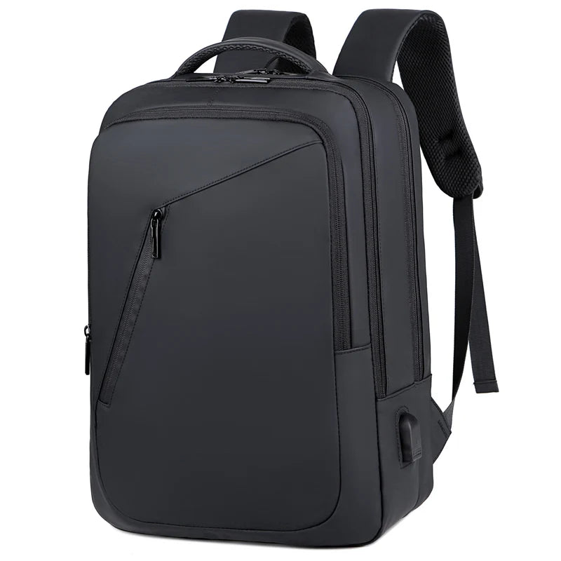 Customized Waterproof Geometric Normcore Minimalist Travel Notebook Unisex Business Backpack Smart Shoulder Computer Bags USB