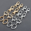 M1064 Wholesale 10pcs/lot Metal Key Ring with Lobster Clasp DIY Connectors Accessories for Jewelry Making Findings