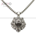Gold Lion Head Pendant Rock Punk Style Lion Pendant 316 Stainless Steel Gold Heavy Metal CHRISTIAN Party Hiphop Charm Pendants