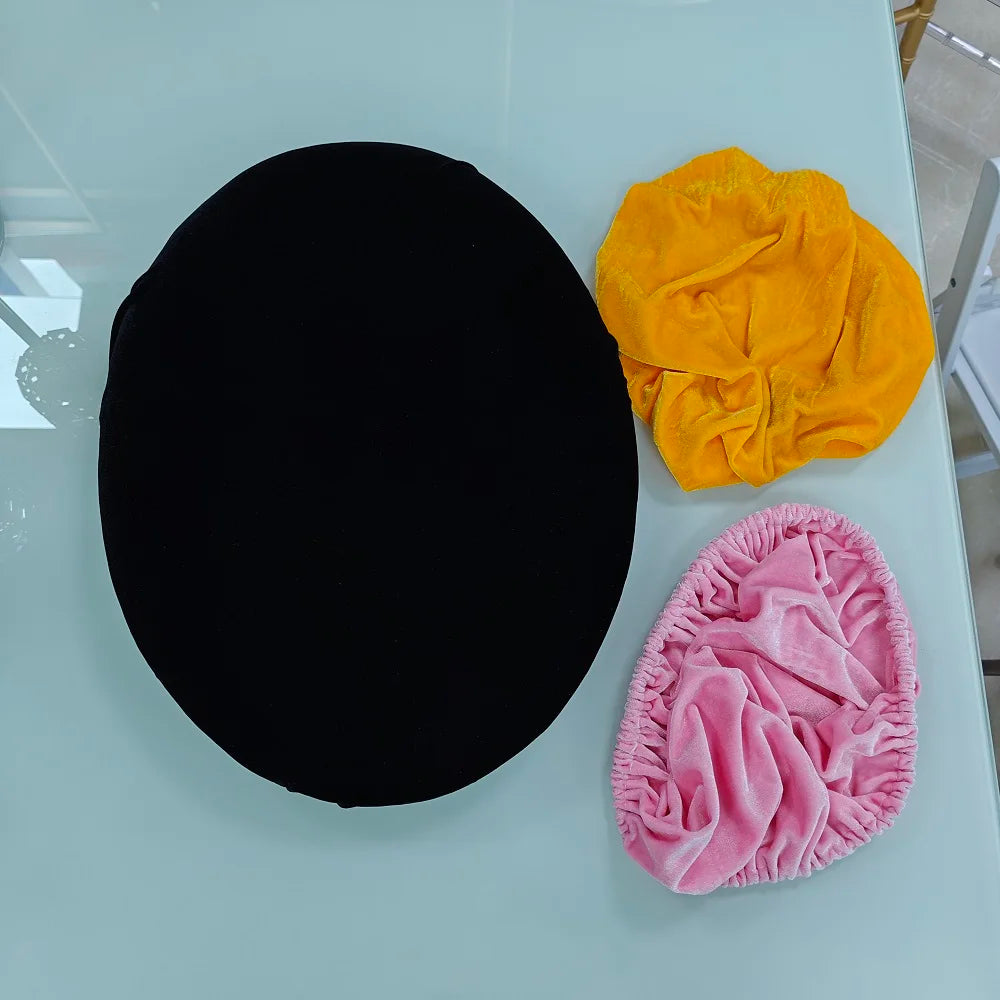 Spandex Chair Cushion Cover for Parties and Weddings Elastic Polyester Material Plain Style for Banquet and Hotel Chairs