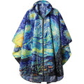 Factory Manufacturer Custom Print Unisex Waterproof Rain Poncho Raincoat Hooded for Adults Men Women with Pockets