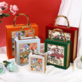 Wholesale Packaging Box Portable Red Velvet Christmas Flip Top Bridesmaid Empty Gift Box for Wedding