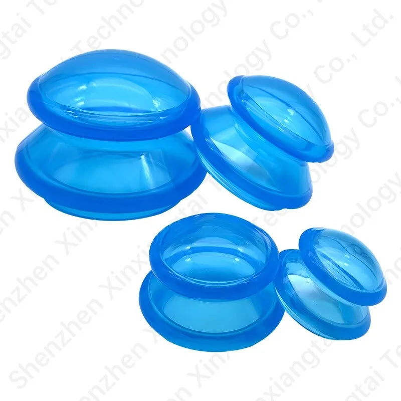 Hot Sale Black Silicone Cupping Therapy Set Various Diameters Cupping Device for Body Sculpt Massage Products