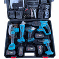 21V Rechargeable Electric Hammer Impact Drill Brushless Angle Grinder Cordless Wrench Portable Circular Saw Combination Tool Set
