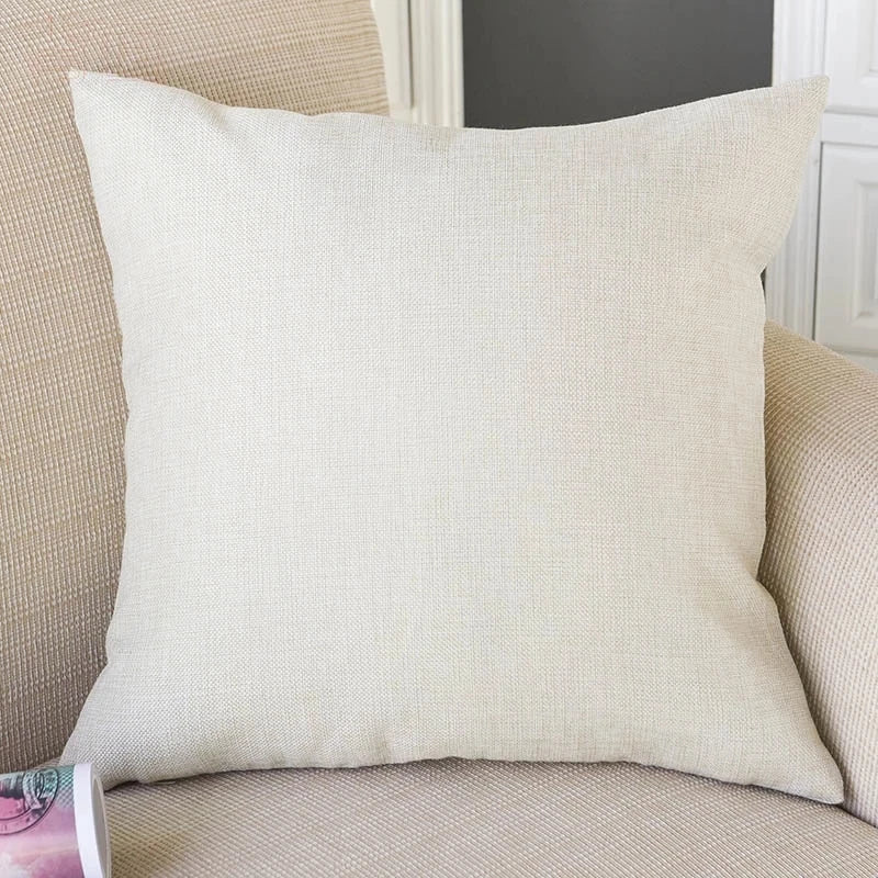 DaiRui Blank Cushion Cover Sublimation Thermo Transfer Print Painting Linen Sublimation Pillow Cover