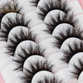 Abestyou Hot Selling Wholesale Thick Cross Wispy Handmade Super Fine Mink Fake Long Eyelash Natural for Full Strip Faux