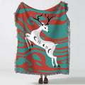 Custom Outdoor Camping Jacquard Bohemian Indian  Woven Tapestry Blanket