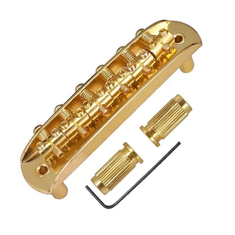 Gold Plated Metal Electric Guitar Saddle Bridge for FD Jaguar Jazz Master Guitar