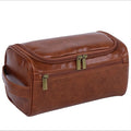 Simple Large Capacity Men's for Bag Travel Portable Makeup Accessories Bag Zipper PU Advanced Sense Cosmetic Storage