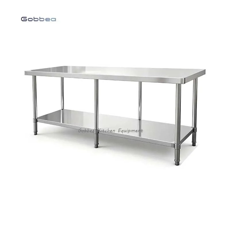 304 SUS Working Table Commercial Kitchenware Stainless Steel Work Table Restaurant Kitchen Work Bench