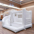 Custom Commercial Indoor Kids Entertainment Centre Playground Soft Play Equipment Inflatable White Bounce House with Ball Pit