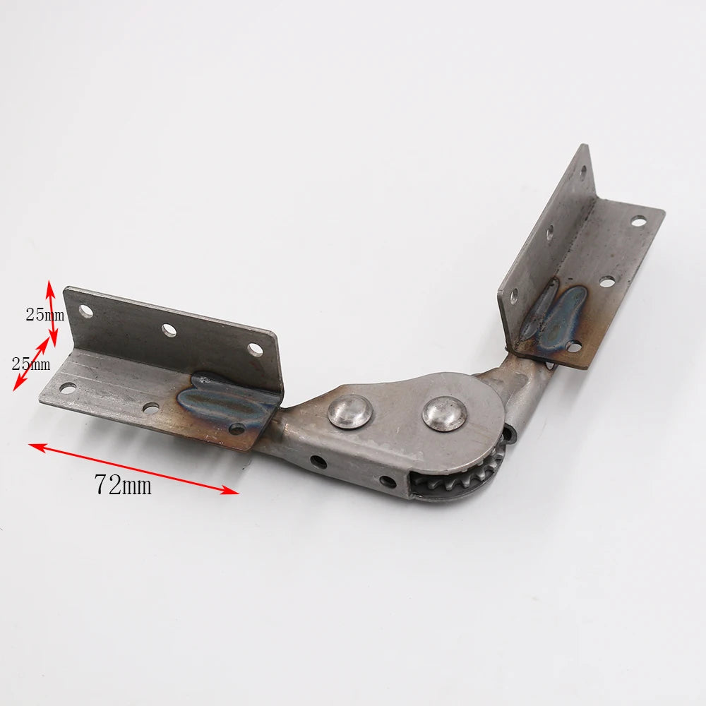 Hot Sale  Furniture Hardware Front 5 Gear Sofa Hinge 90 180 Degree Adjustable Folding Sofa Bed Ratchet Hinge