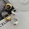 Chunky Statement Huggie Hoops 925 Sterling Silver Thick Hoop Earrings Modern Architectural Jewelry Everyday Statement