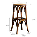 Luxury Super Quality Modern Backless Round Backless Seat Vintage Wooden Bar Chair Stools Furniture