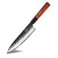 Hand Forged Kitchen Knife High Carbon Stainless Steel AUS 10 Cutting Core Japanese Style Chef Knife with Mkuruti Wood Handle MegaBDM