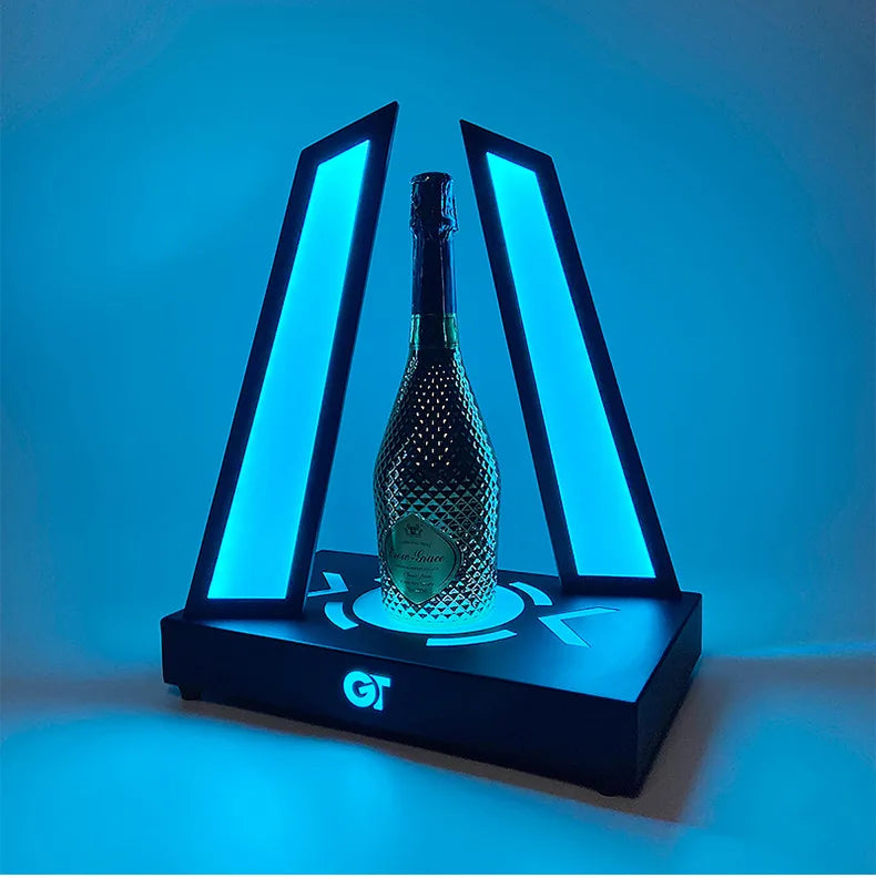 For Champagne Bottle Presenter with Glowing Display Stand New Design for Nightclub VIP Service Elegant Glorifier Rack