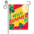 Promotional Product Wholesale 30x45cm Double Sided Linen Summer Party Outdoor Decor Custom Garden Flags