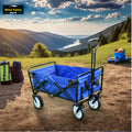 Wind Valley Customizable OEM Supported 4-Wheeled Stainless Steel Folding Trolley Portable Outdoor Camping Cart for Tools