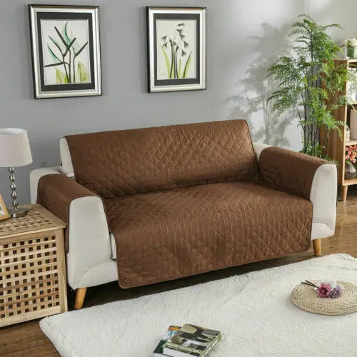 Anti Slip Reversible Slipcover Microfiber Elastic Couch Sofa Cover for Pet Dog