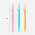 Hot-selling 3PCS Female Makeup Tools Eyebrow razor Trimmer Stainless Steel Blade Eyebrow Shaving Set