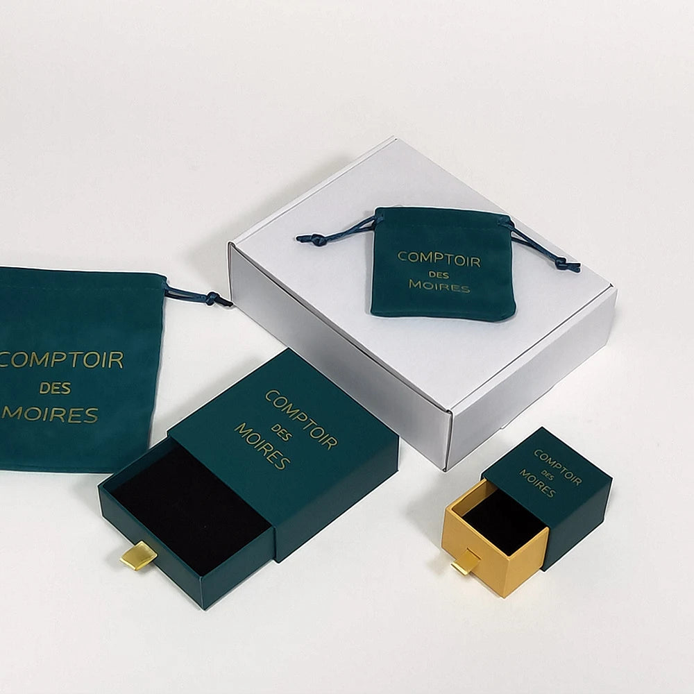 KB01 Custom Made Cardboard Jewelry Gift Package Box With Foam
