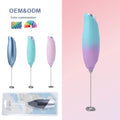 Stainless Steel 304 Milk Frother  Electric Coffee Whisk Hand Held Drink Mixer  Mini Milk Frother