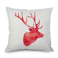 Nordic Simple Deer Cushions Cover Blue Stripe Geometric Pillow Covers 45x45cm