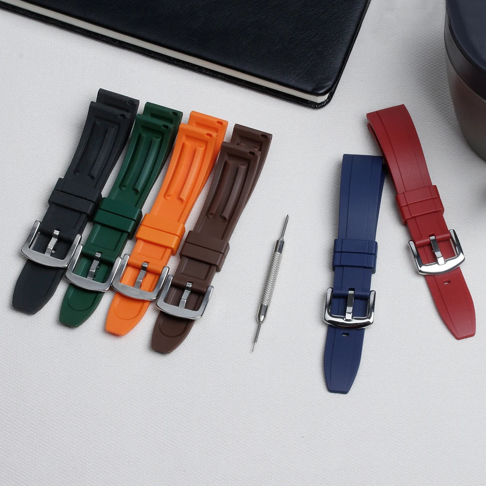 20mm & 22mm Rubber Watch Bands Accessory Straps for Watches MegaBDM